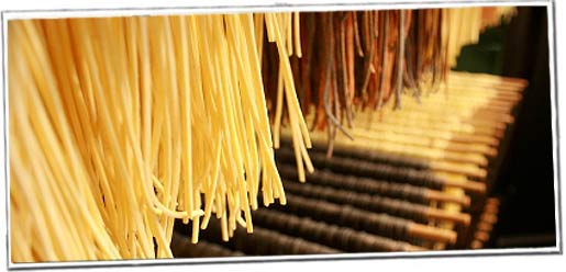 Tørring af spaghetti