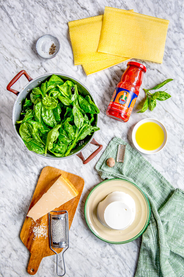 Ingredienser til cannelloni