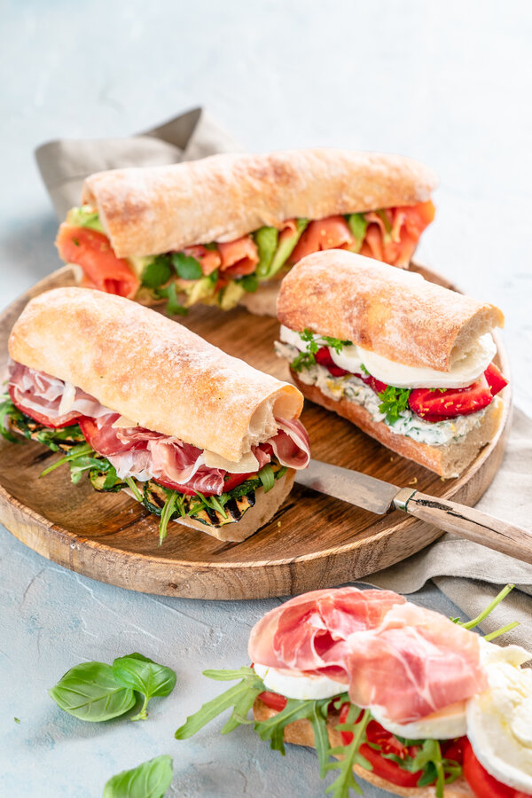 Ciabatta-sandwiches